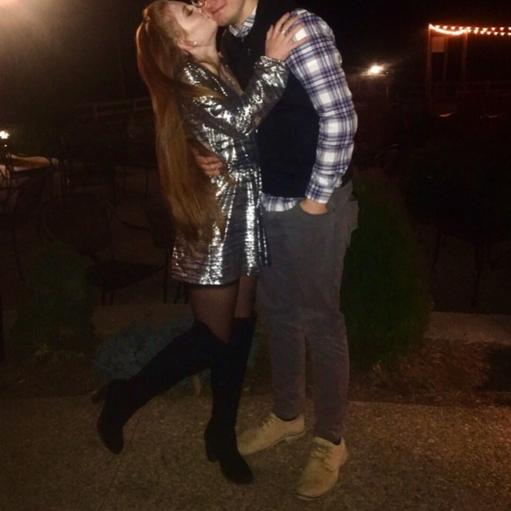 🏁Black and Silver American Eagle Romper🏁